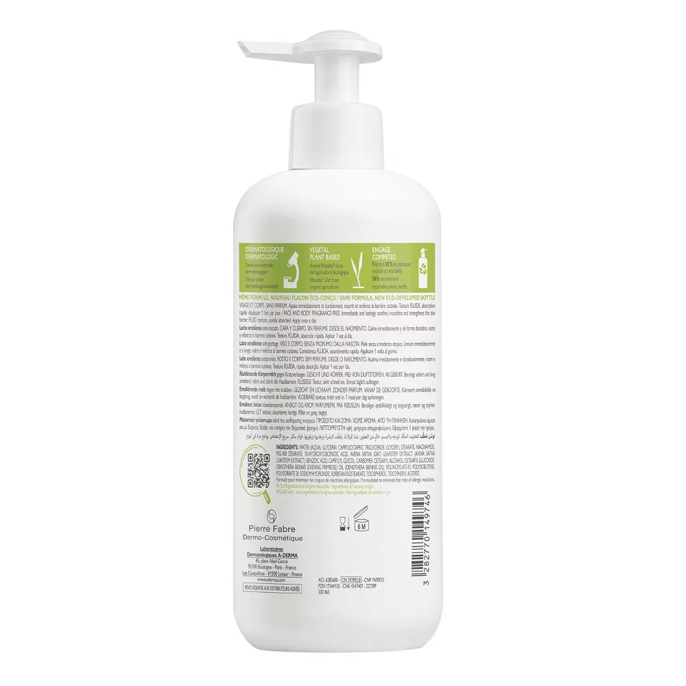 Exomega Control emolientowe mleczko do ciała 400ml - Image 2
