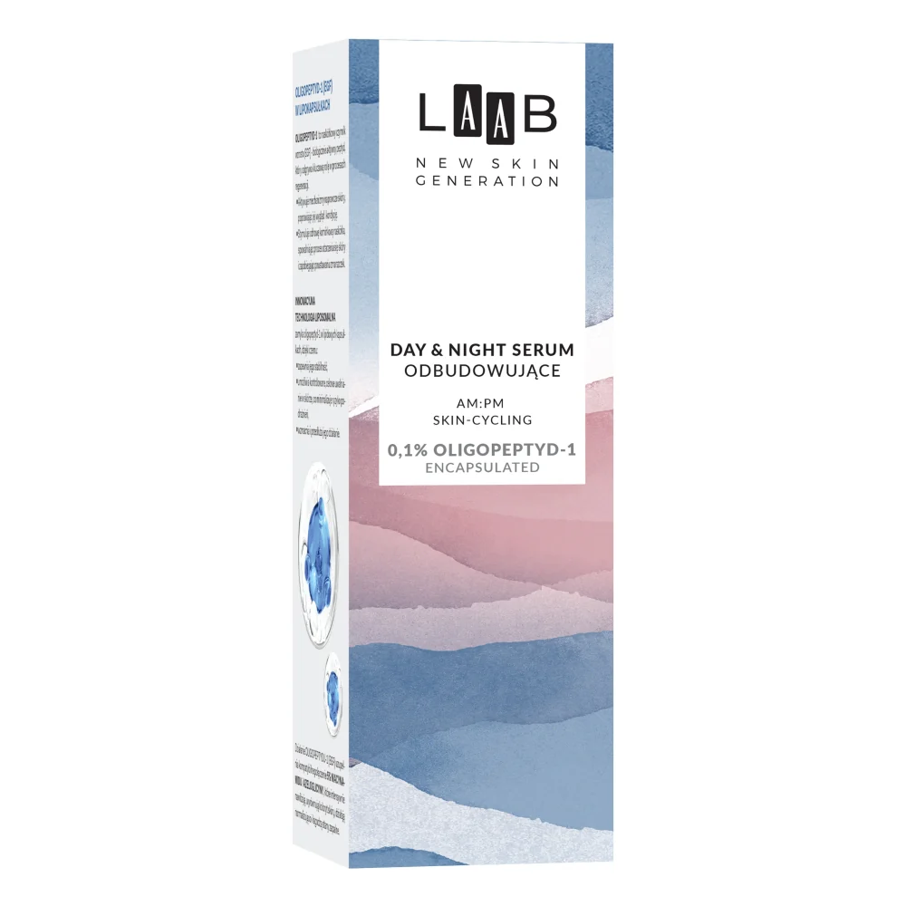 LAAB AM:PM day&night serum odbudowujące 0.1% oligopeptyd-1 (EGF) encapsulated 30ml - Image 4