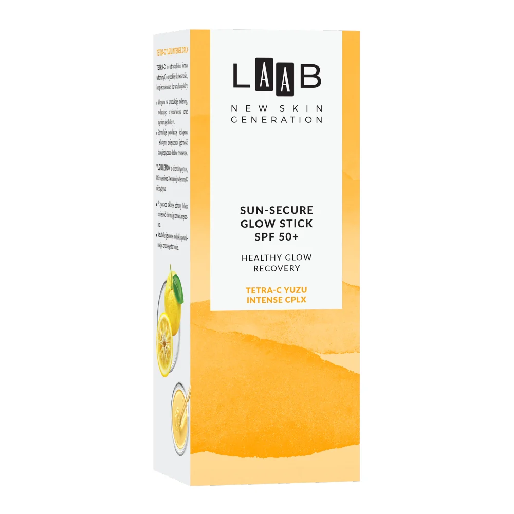 LAAB Tetra-C Yuzu Intense CPLX przeciwsłoneczny sztyft do twarzy SPF50+ 20g - Image 4