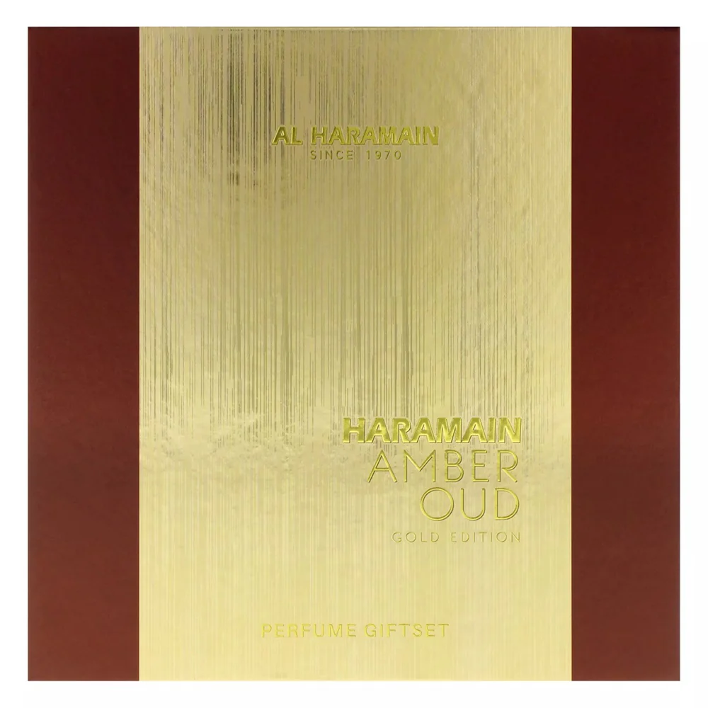 Amber Oud Gold Edition zestaw woda perfumowana spray 75ml + woda perfumowana spray 30ml + dezodorant spray 200ml - Image 3