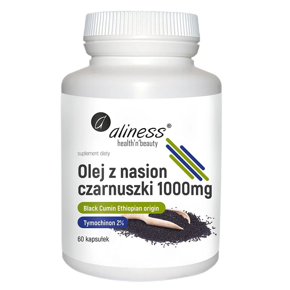 Olej z nasion czarnuszki 2% 1000mg suplement diety 60 kapsułek