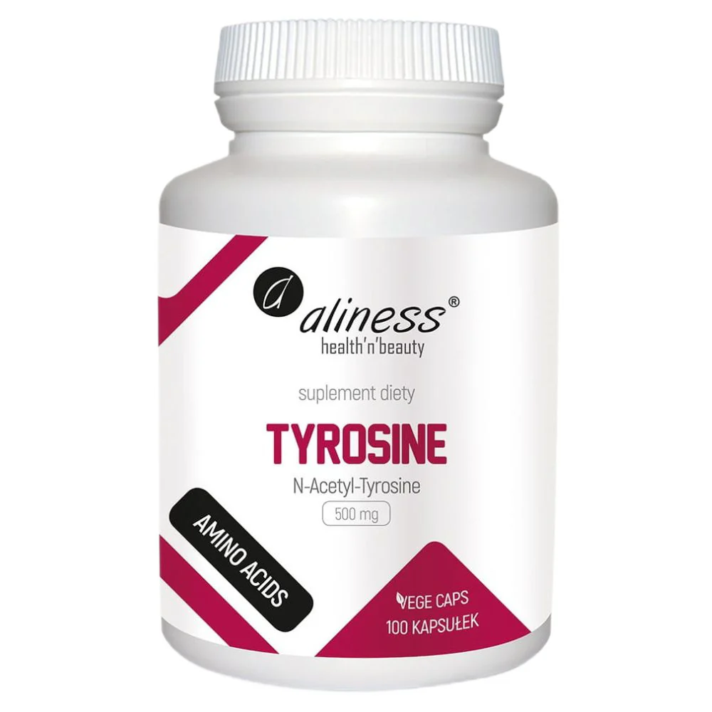 Tyrosine N-Acetyl-Tyrosine 500mg suplement diety 100 kapsułek