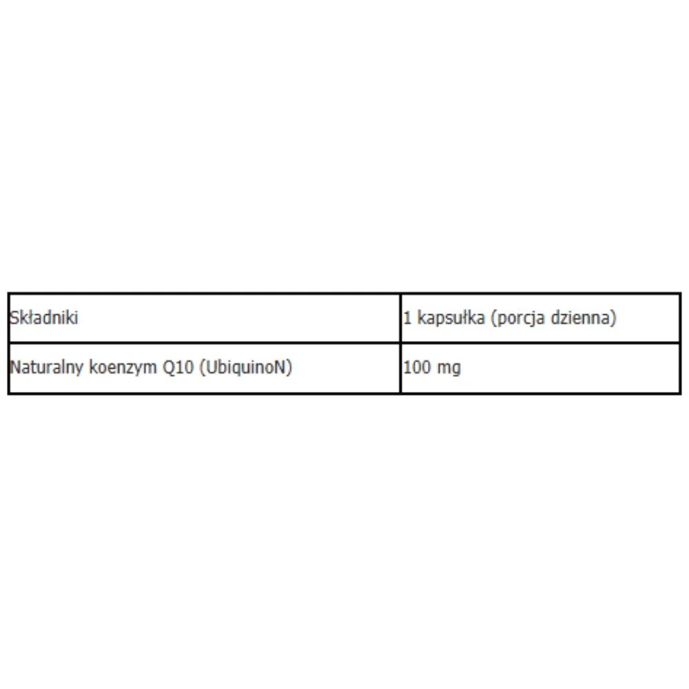 UbiquinoN Naturalny Koenzym Q10 100mg suplement diety 100 kapsułek - Image 2