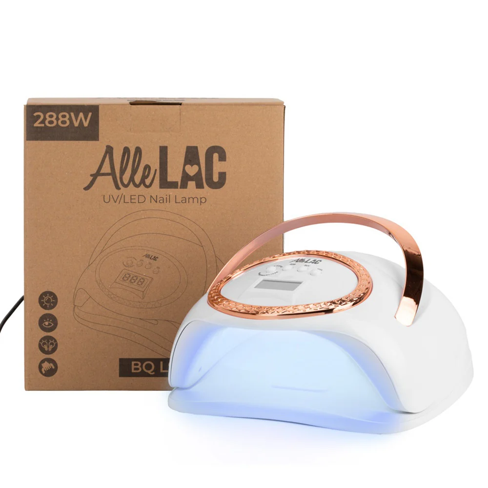 Lampa do paznokci UV/LED 288W do lakierów hybrydowych żeli i akrylożeli Biała BQ-L9 - Image 4