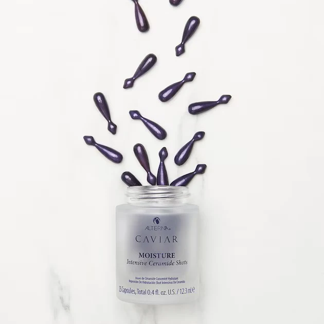 Caviar Moisture Intensive Ceramide Shots koncentrat silnie regenerujący włosy 25 kapsułek - Image 2