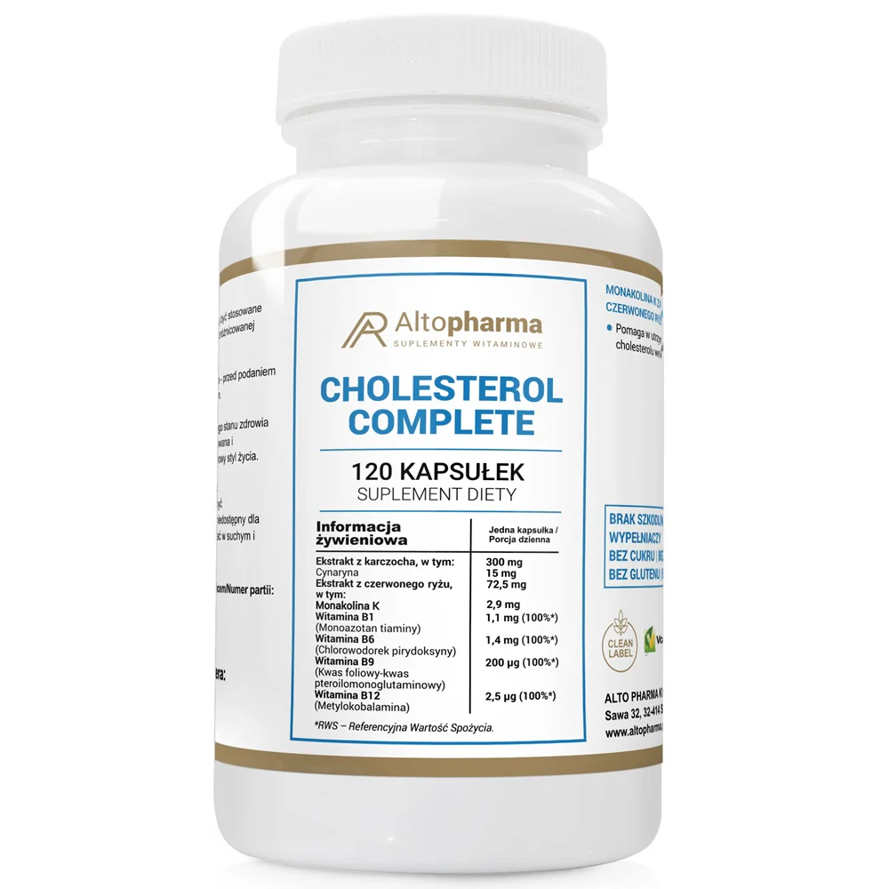 Cholesterol Complete suplement diety 120 kapsułek