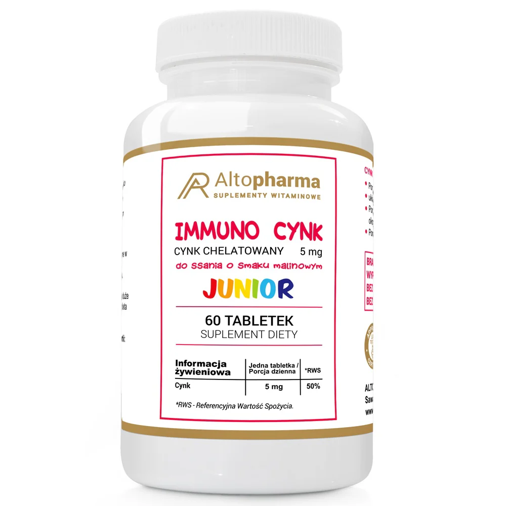 Immuno Cynk Junior suplement diety 60 tabletek