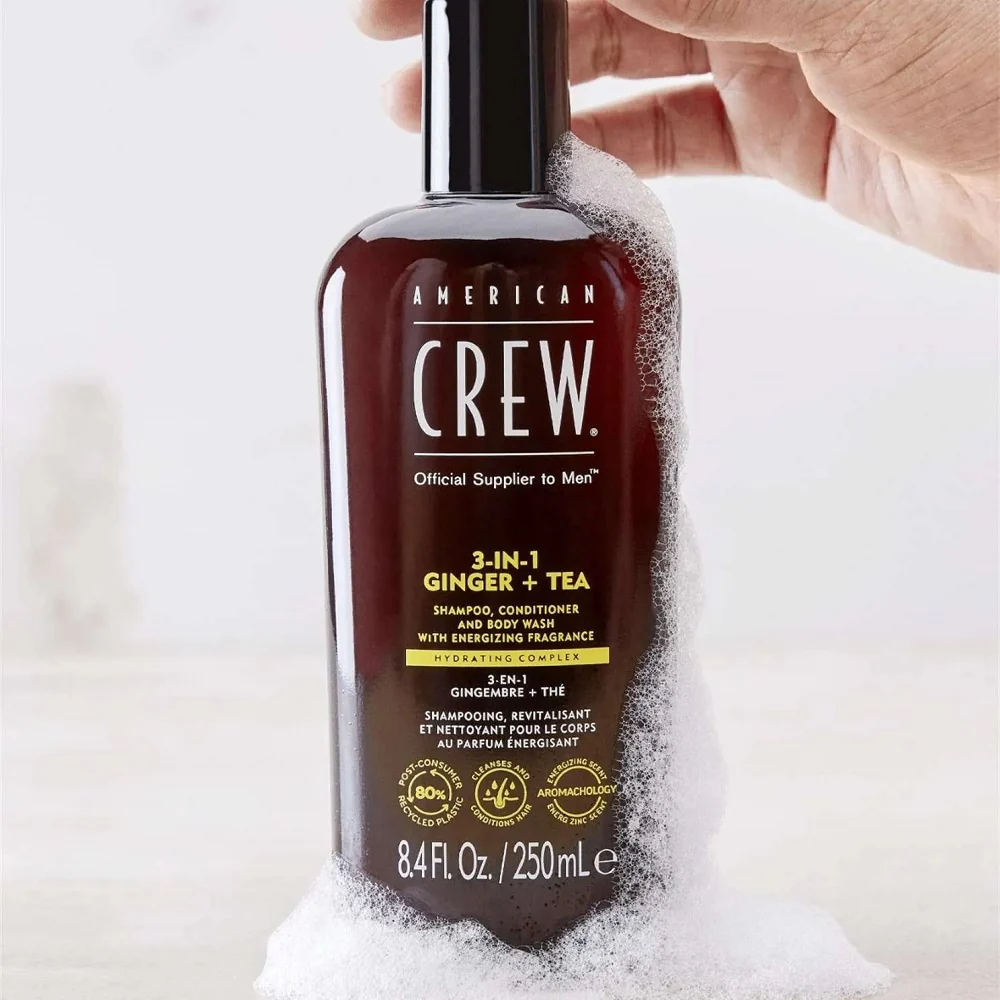 3-in-1 Ginger + Tea szampon odżywka i żel do mycia ciała 450ml - Image 3