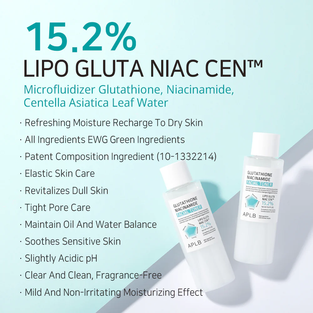 Glutathione Niacinamide Facial Toner rozjaśniający tonik do twarzy 160ml - Image 3