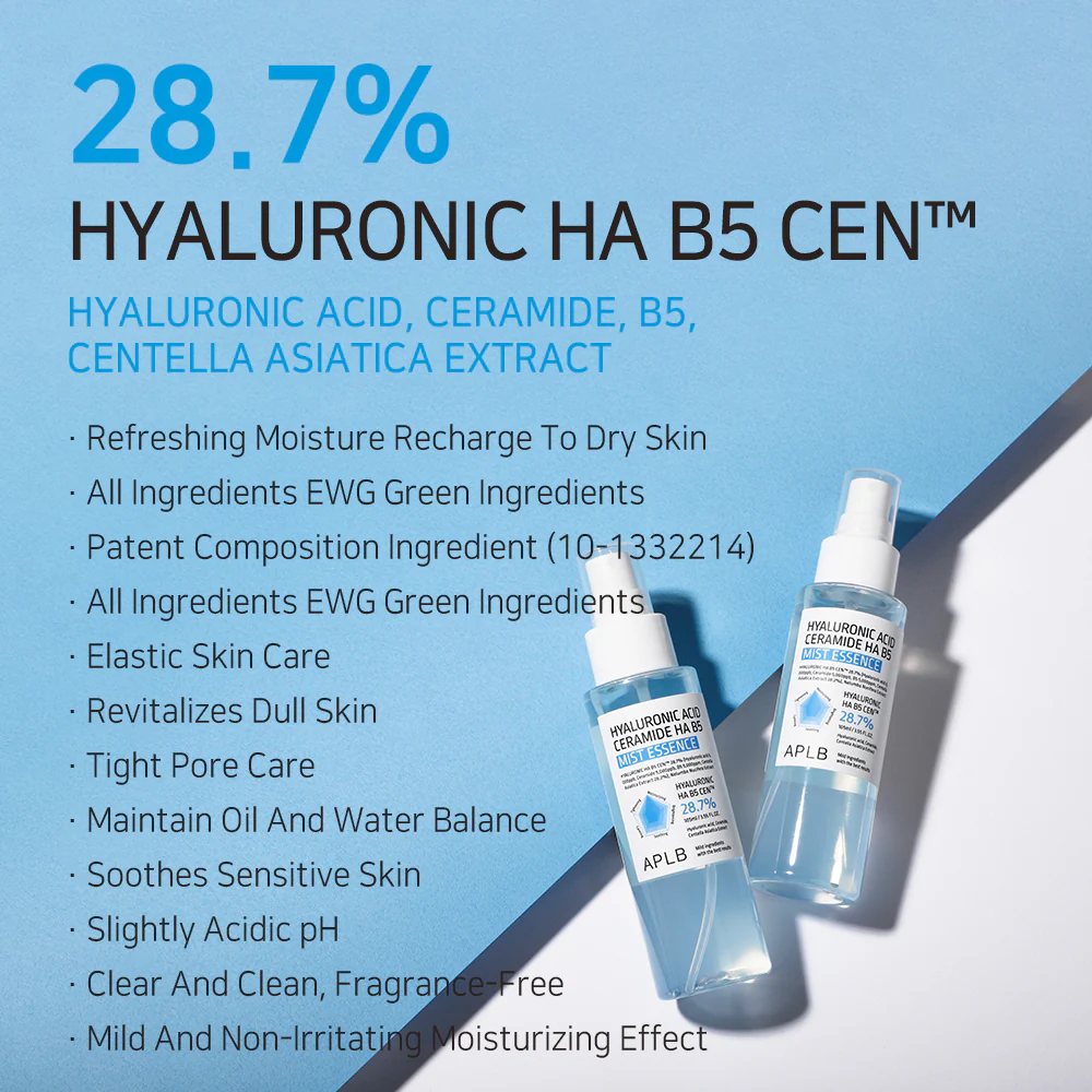 Hyaluronic Acid Ceramide HA B5 Mist Essence odżywcza esencja w mgiełce 105ml - Image 8
