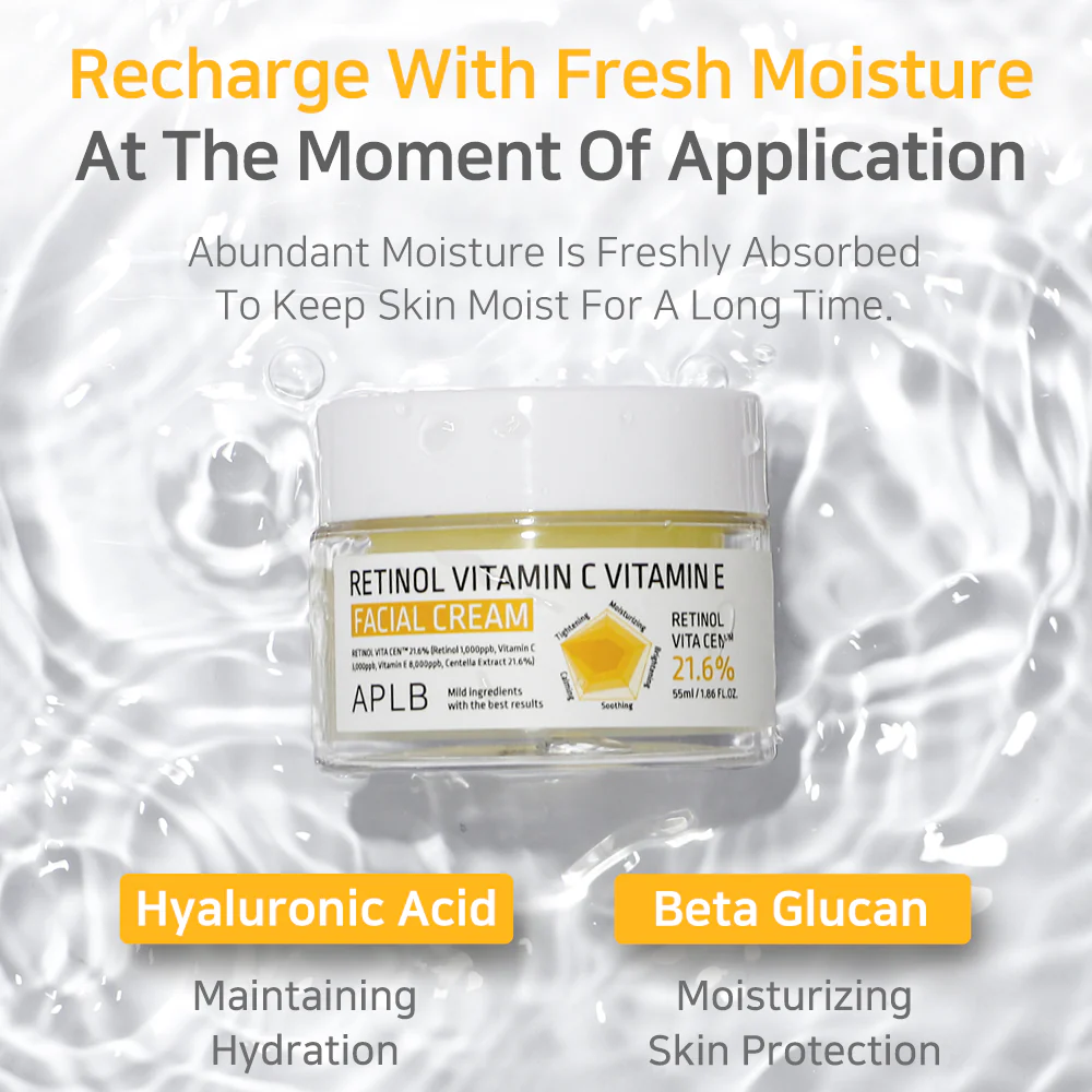 Retinol Vitamin C Vitamin E Facial Cream rozświetlający krem do twarzy 55ml - Image 10