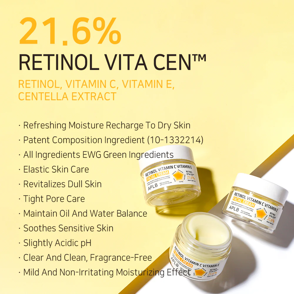 Retinol Vitamin C Vitamin E Facial Cream rozświetlający krem do twarzy 55ml - Image 17
