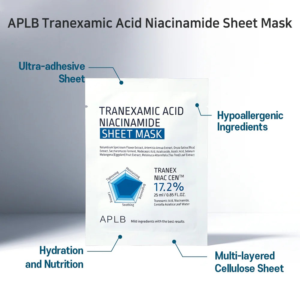 Tranexamic Acid Niacinamide Sheet Mask rozjaśniająca maska w płachcie 25ml - Image 4