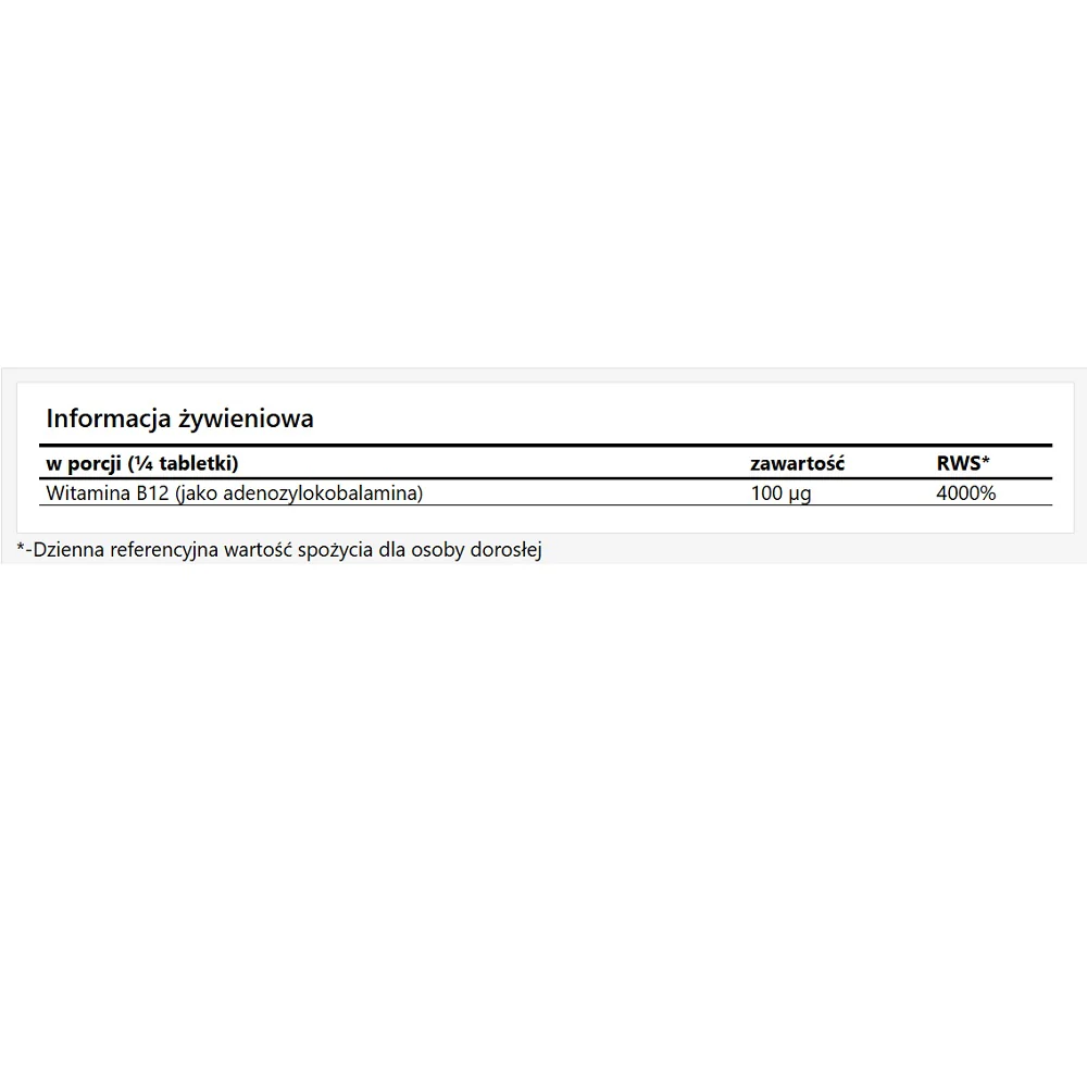 Adenosylcobalamin suplement diety 120 tabletek - Image 2