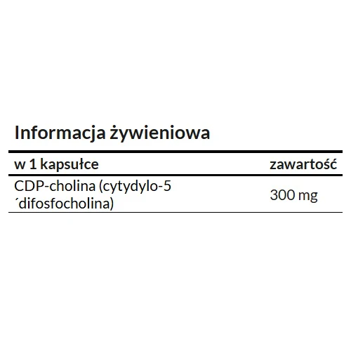 CDP Choline suplement diety 90 kapsułek - Image 2