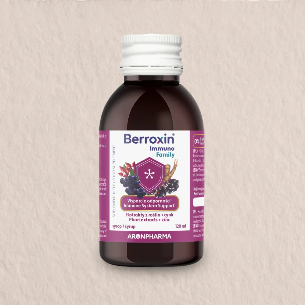 Berroxin Immuno Family syrop z czarnego bzu i aronii suplement diety 120ml - Image 2