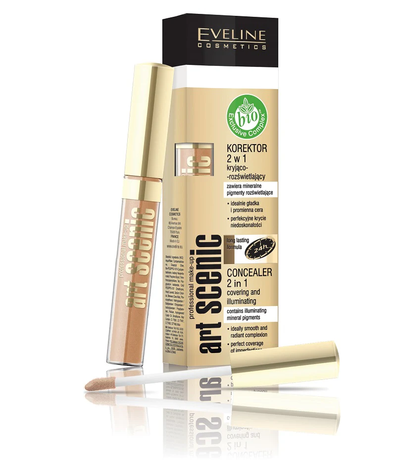 Art Scenic Concealer 2w1 korektor kryjąco-rozświetlający 06 Ivory 7ml - Image 2