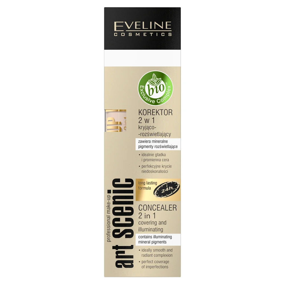 Art Scenic Concealer 2w1 korektor kryjąco-rozświetlający 08 Porcelain 7ml