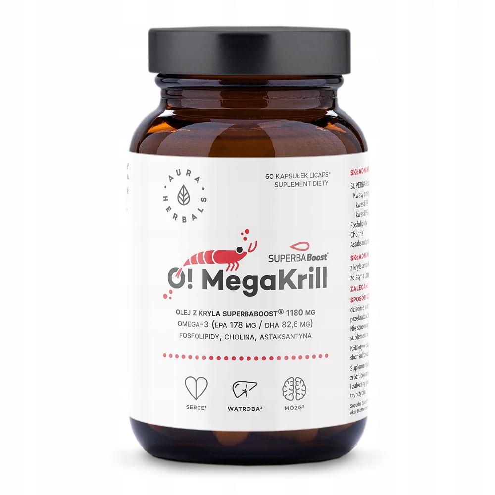 OMegaKrill olej z kryla 1180mg suplement diety 60 kapsułek