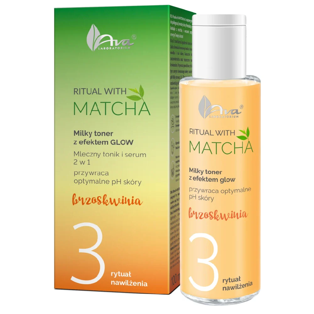 Ritual with Matcha mleczny tonik i serum do twarzy 2w1 100ml - Image 3