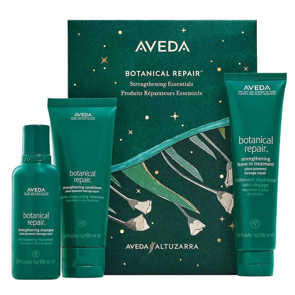 Botanical Repair zestaw wzmacniający szampon do włosów 100ml + wzmacniająca odżywka do włosów 100ml + wzmacniająca kuracja do włosów bez spłukiwania 100ml