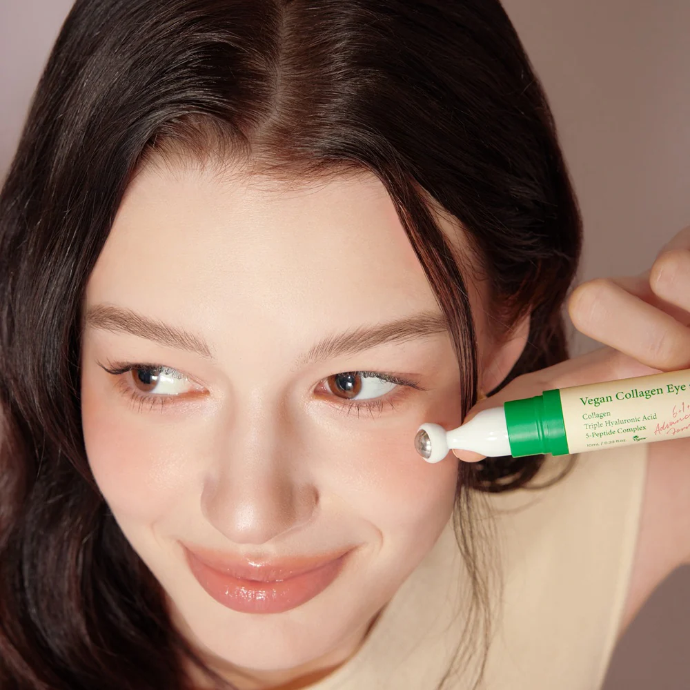 Glass Skin Duo zestaw Dark Spot Correcting Glow Serum rozjaśniające serum do twarzy 50ml + Vegan Collagen Eye Serum kolagenowe serum pod oczy 10ml - Image 3