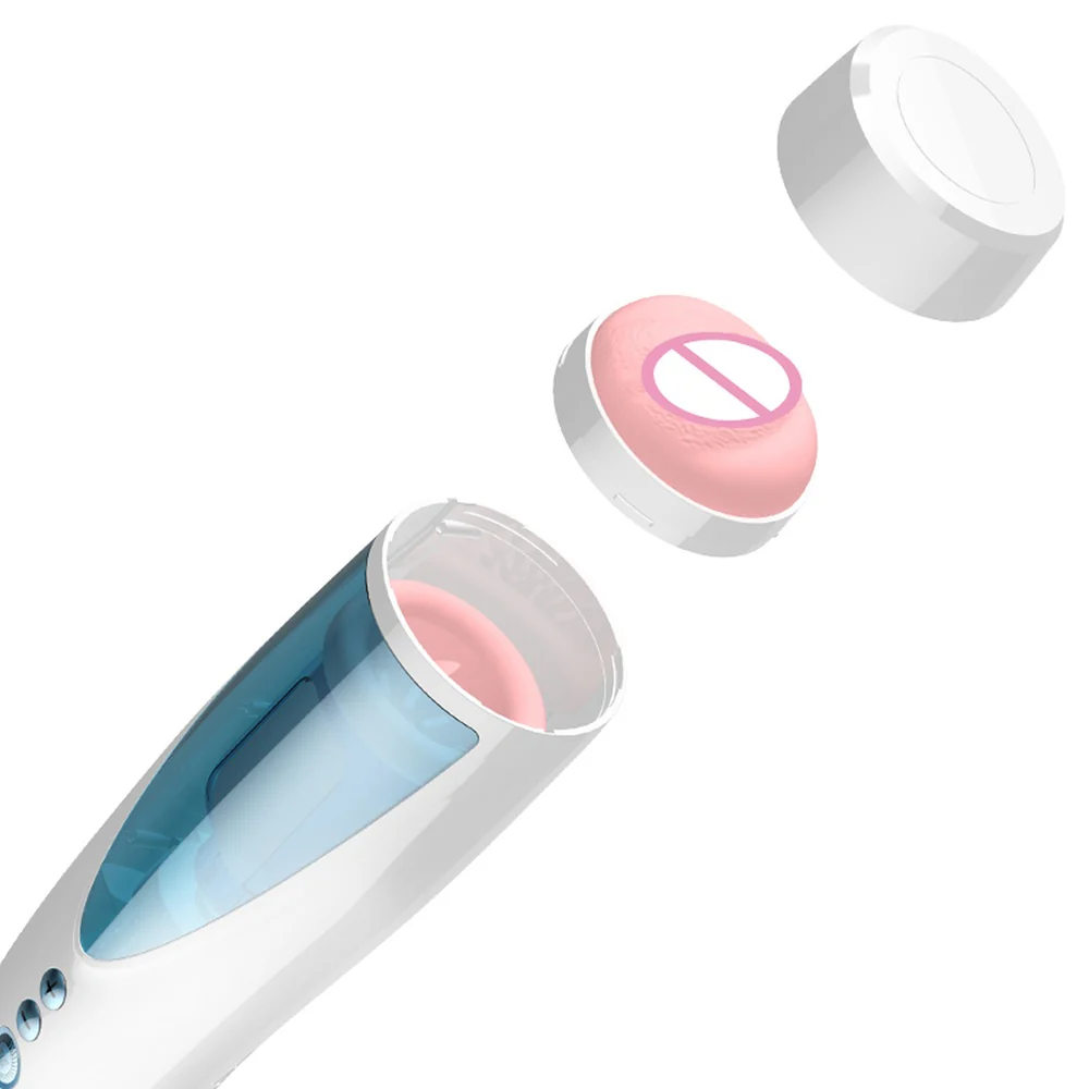 Masturbator-Vibrating Rotating and Flashing wibrujący masturbator z efektami dźwiękowymi i świetlnymi - Image 3