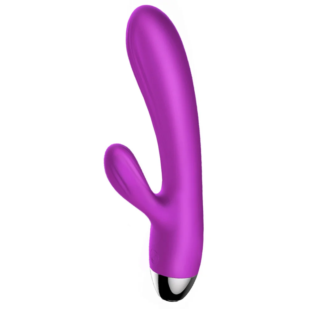 Silicone Vibrator and Pulsator wibrujący i pulsujący wibrator królik z funkcją grzania Purple - Image 5