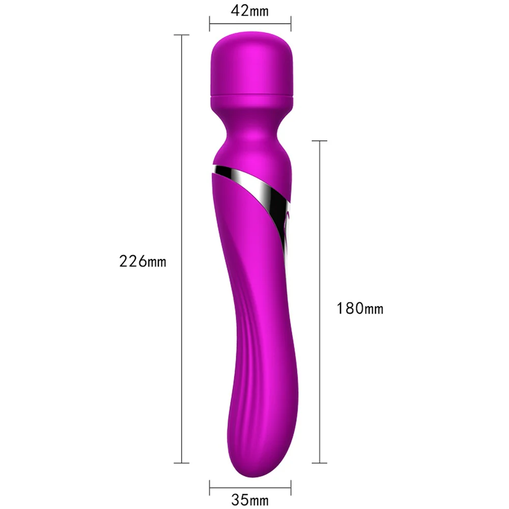 Stymulator-Silicone Dual Massager stymulator o podwójnym zastosowaniu Purple - Image 4