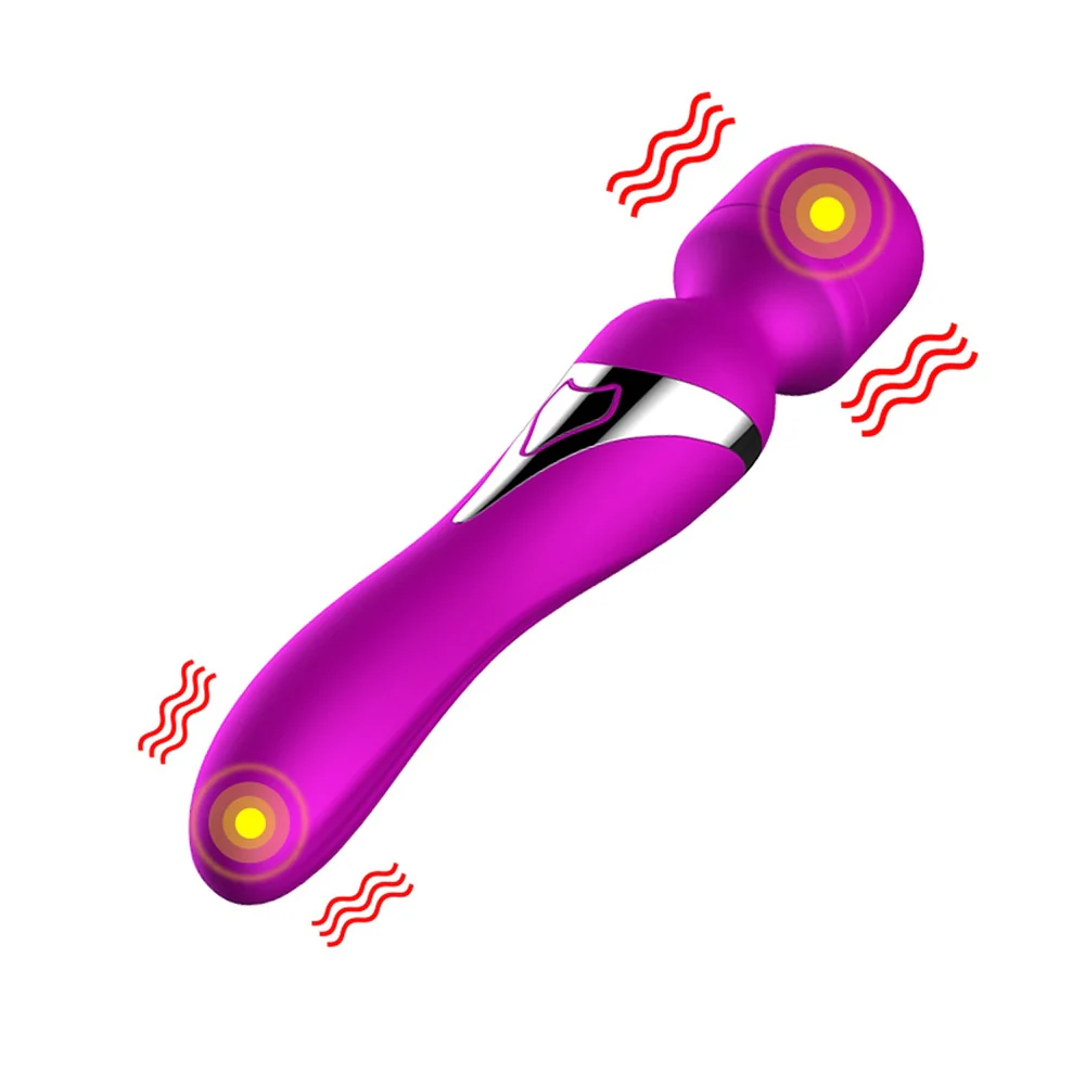 Stymulator-Silicone Dual Massager stymulator o podwójnym zastosowaniu Purple - Image 5