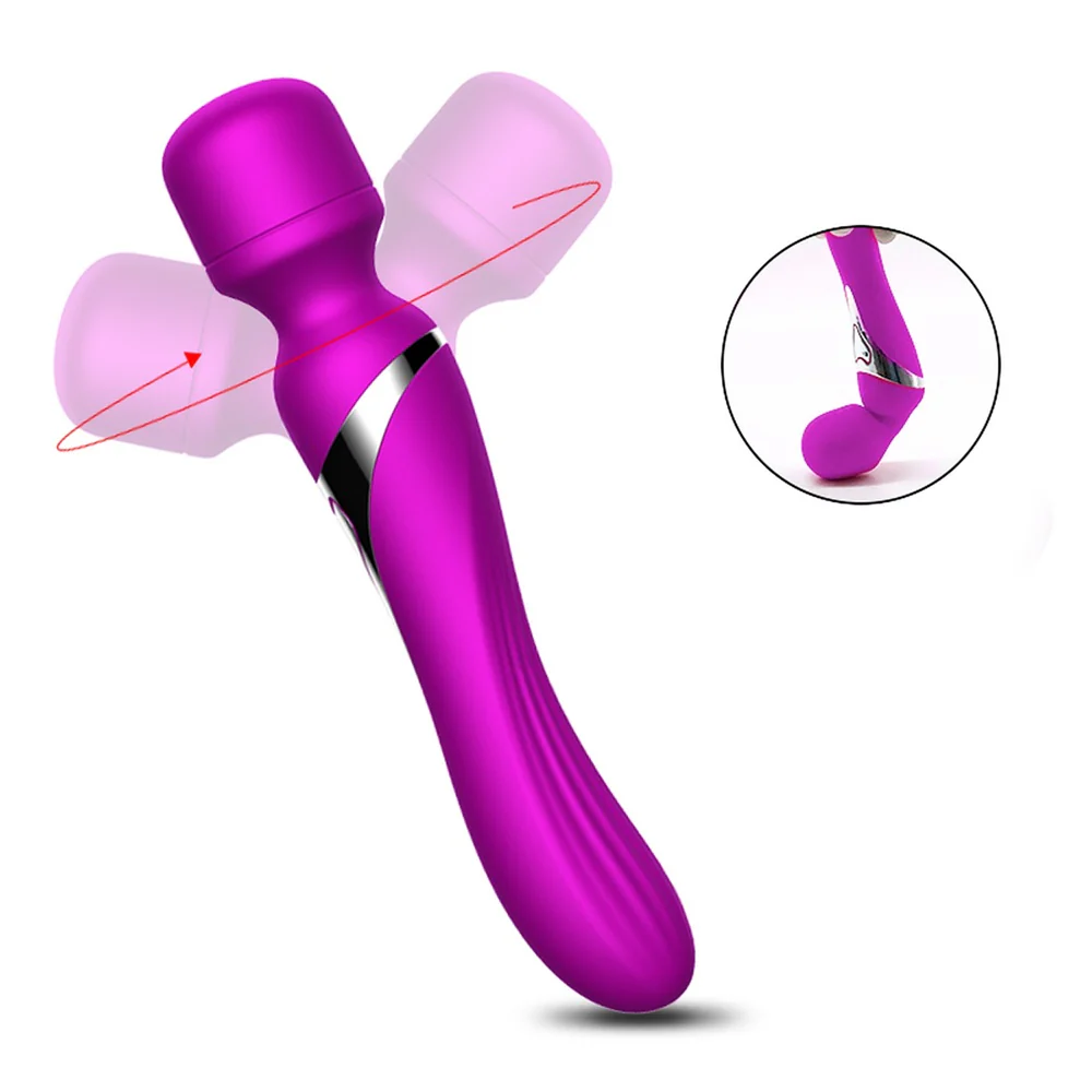Stymulator-Silicone Dual Massager stymulator o podwójnym zastosowaniu Purple - Image 6