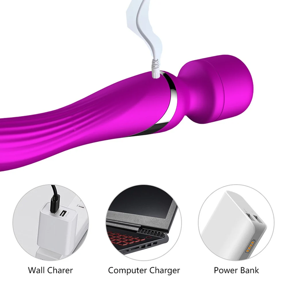 Stymulator-Silicone Dual Massager stymulator o podwójnym zastosowaniu Purple - Image 8