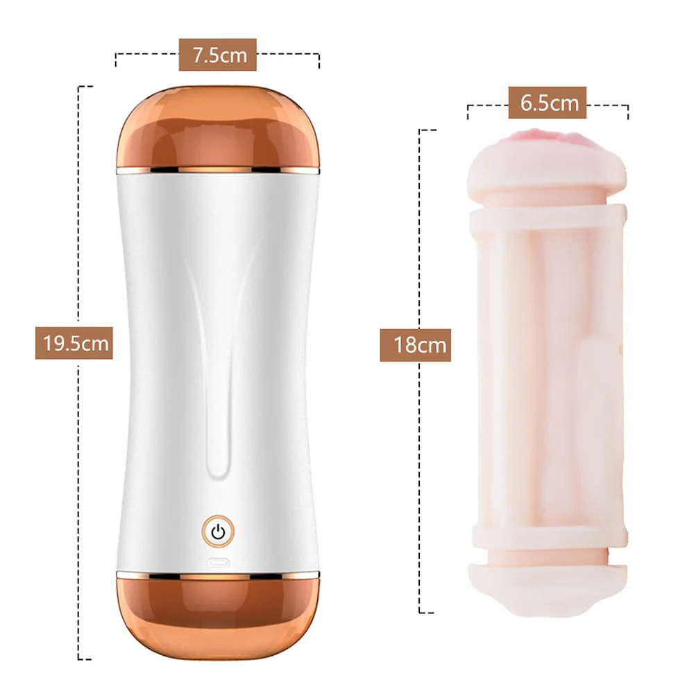 Vibrating Masturbation Cup podwójny masturbator - Image 6
