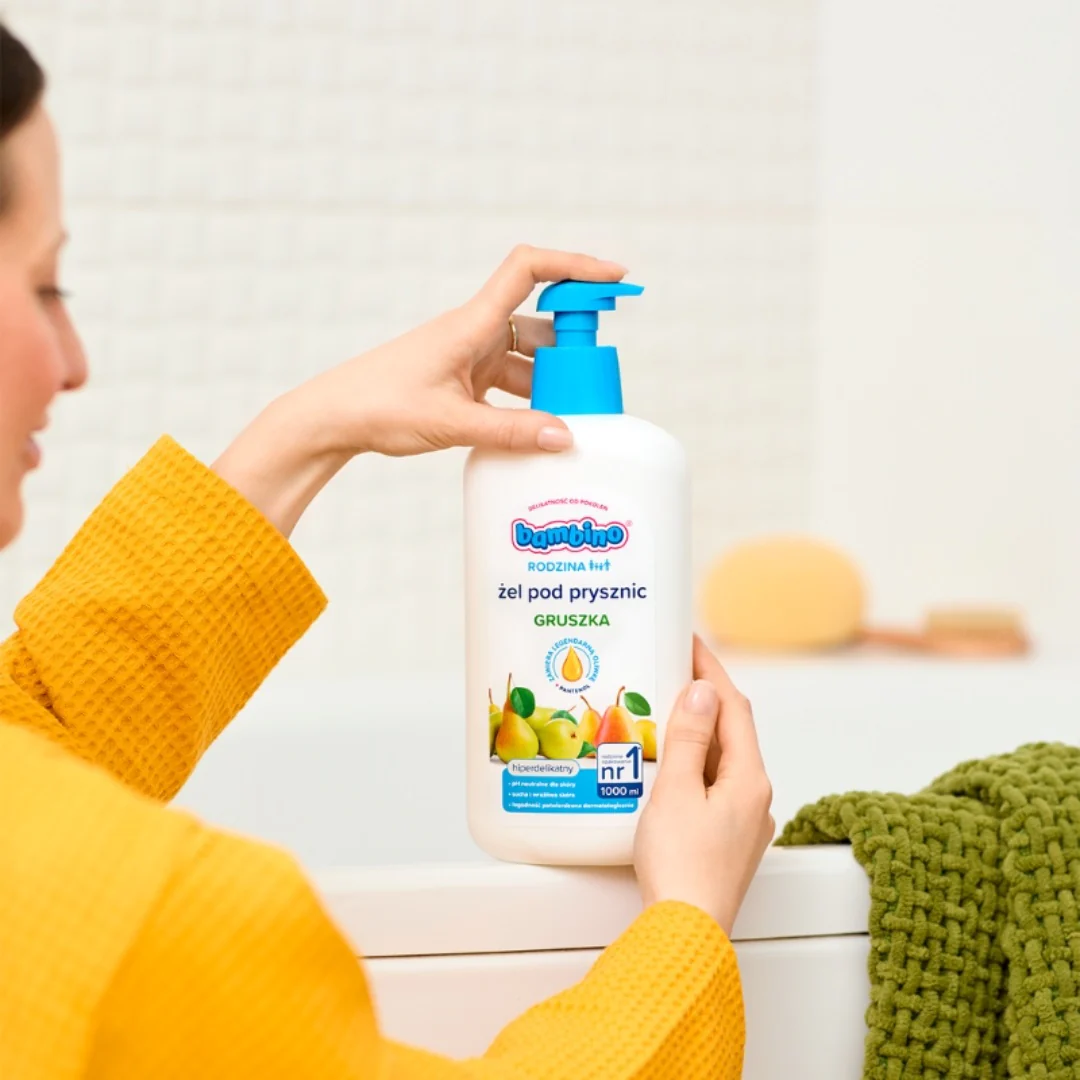 Rodzina żel pod prysznic hiperdelikatny Gruszka 1000ml - Image 3