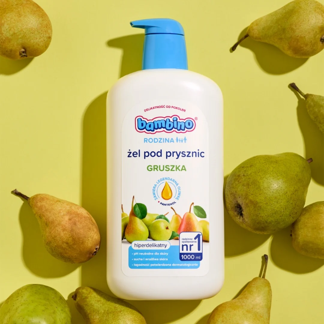 Rodzina żel pod prysznic hiperdelikatny Gruszka 1000ml - Image 5