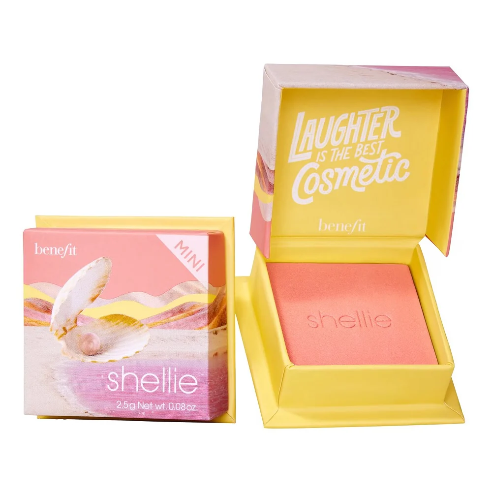 Shellie Mini Warm-Seashell Pink Blush róż do policzków w ciepłym odcieniu różowej muszli 2.5g