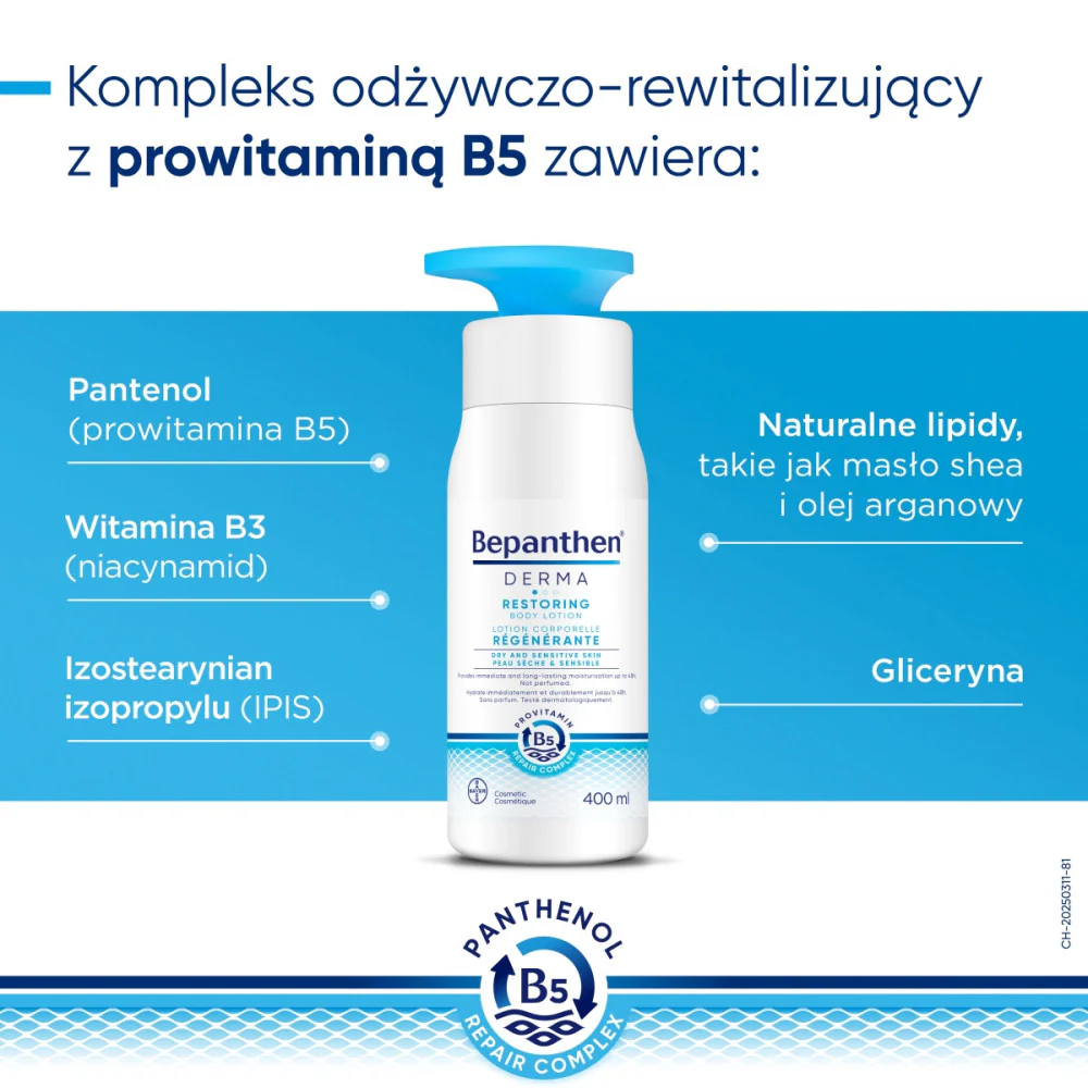 Derma nawilżająco-odżywczy balsam do ciała 400ml - Image 5