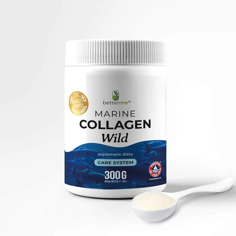 Marine Collagen Wild kolagen z Dorsza Atlantyckiego suplement diety na stawy skórę włosy i paznokcie 300g - Image 2