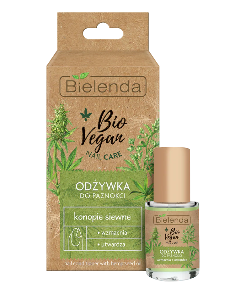 Bio Vegan Nail Care odżywka do paznokci wzmacniająco-utwardzająca Konopie Siewne 10ml