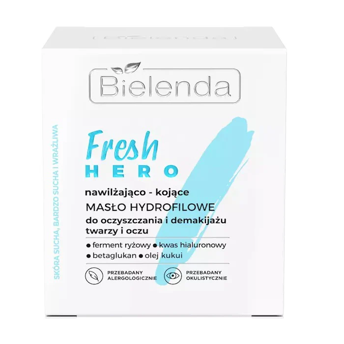 Fresh Hero nawilżająco-kojące masło hydrofilowe do oczyszczania i demakijażu twarzy i oczu 40g - Image 2