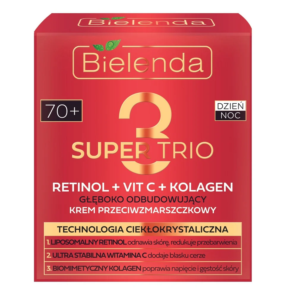 Super Trio głęboko odbudowujący krem przeciwzmarszczkowy 70+ 50ml - Image 3