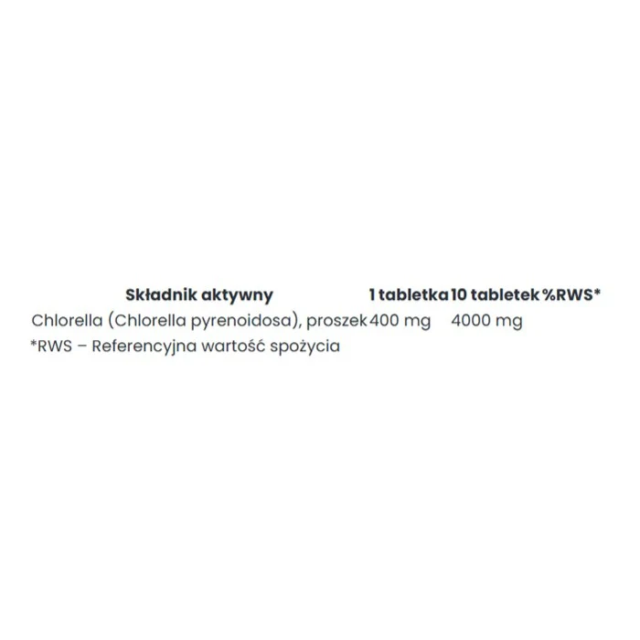 Bio Chlorella suplement diety 200 tabletek - Image 2