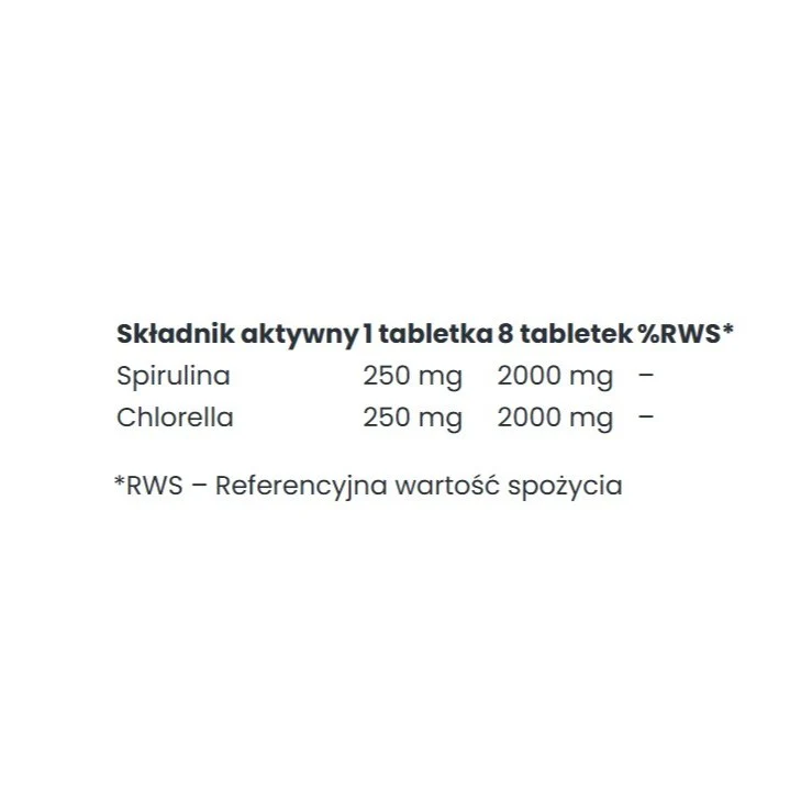 Bio Spirulina + Chlorella suplement diety 200 tabletek - Image 2