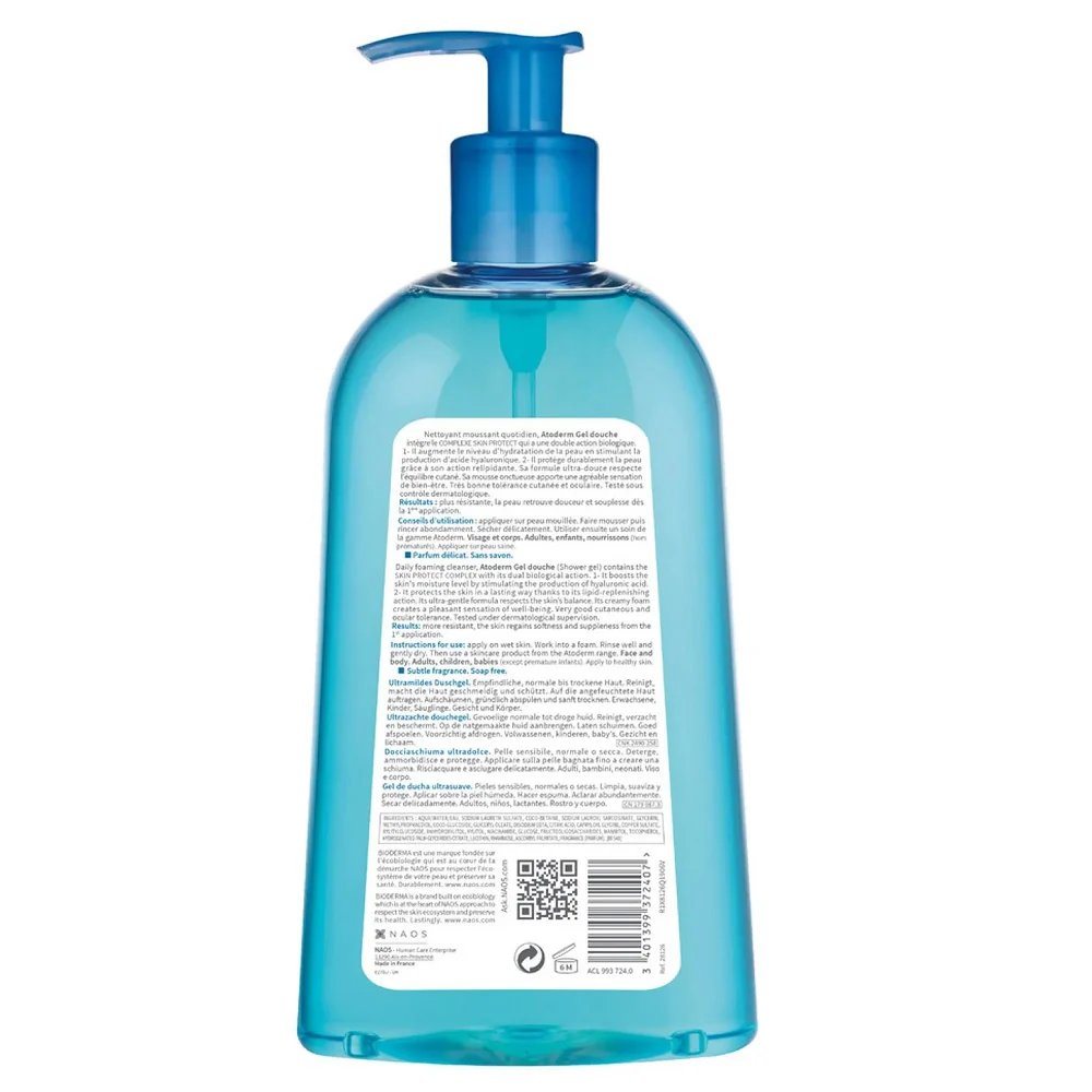 Atoderm Gel Douche żel pod prysznic i do kąpieli 500ml - Image 3