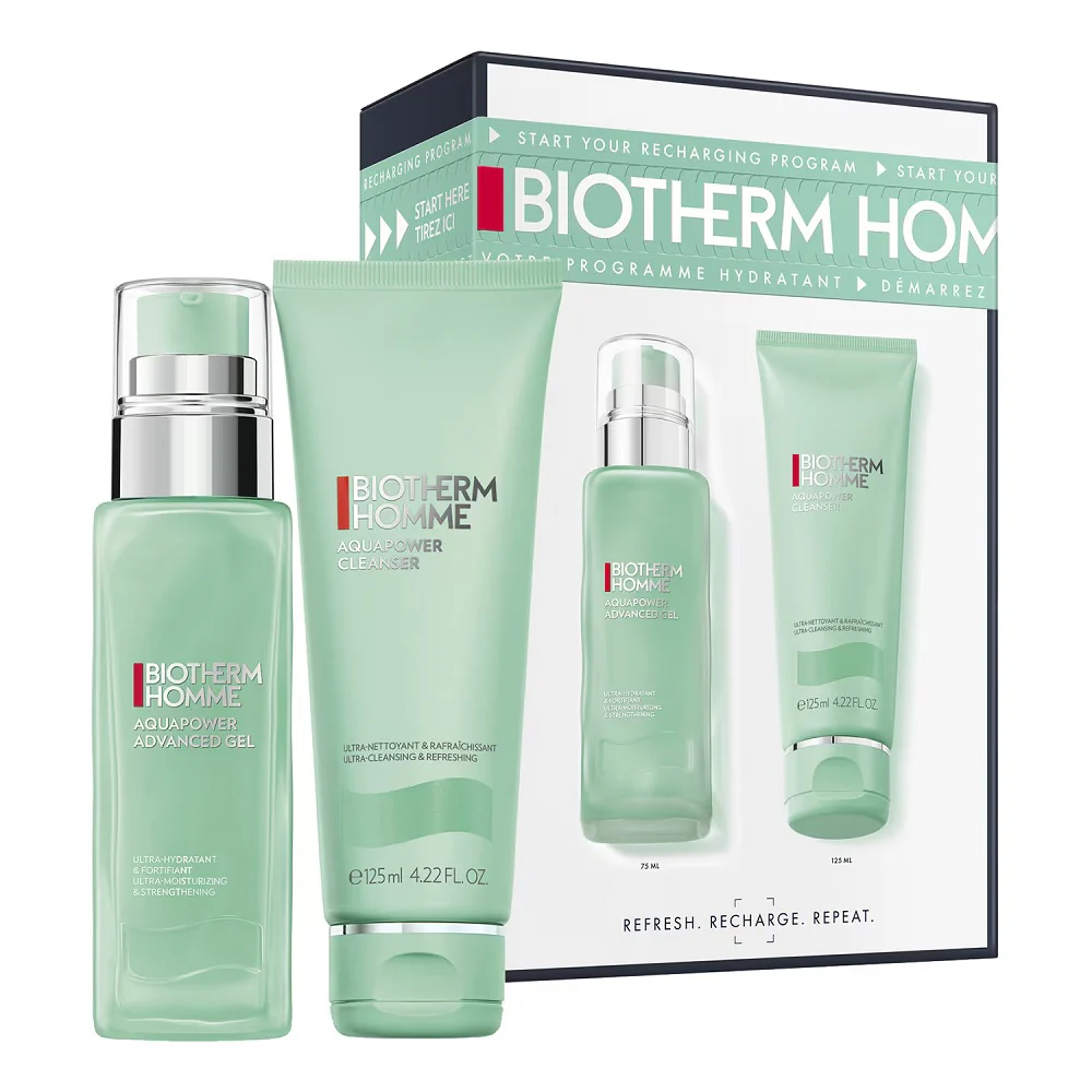 Homme Aquapower zestaw żel do mycia twarzy 125ml + nawilżający żel do twarzy 75ml