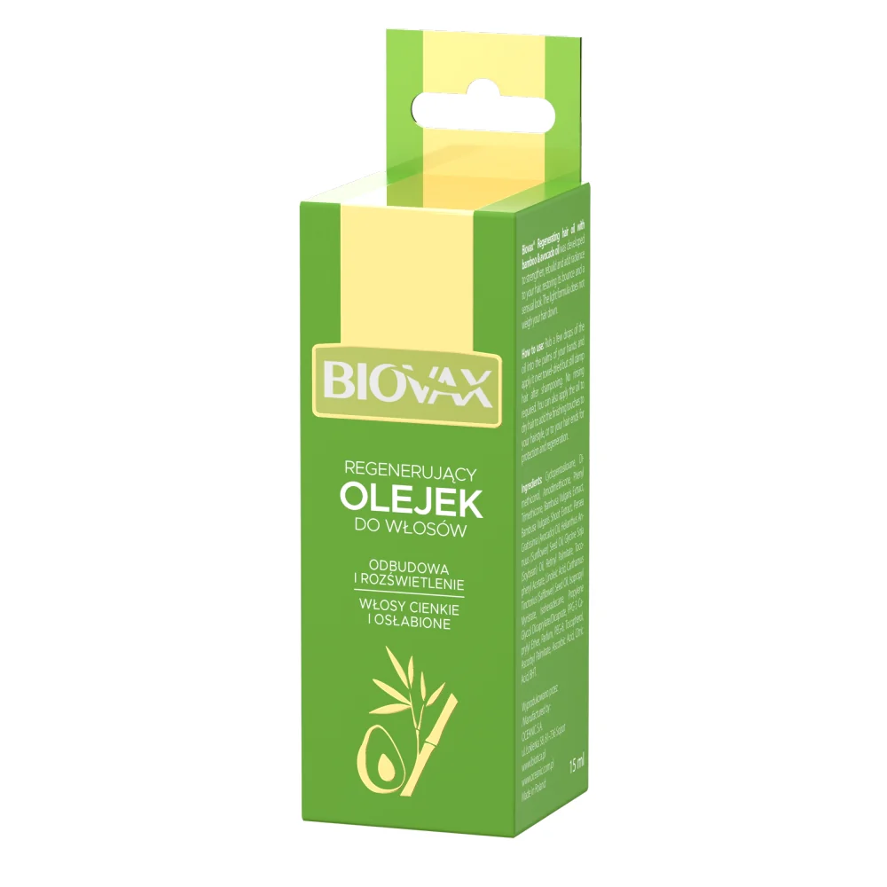 Bambus & Olej Avocado regenerujący olejek do włosów 15ml - Image 4