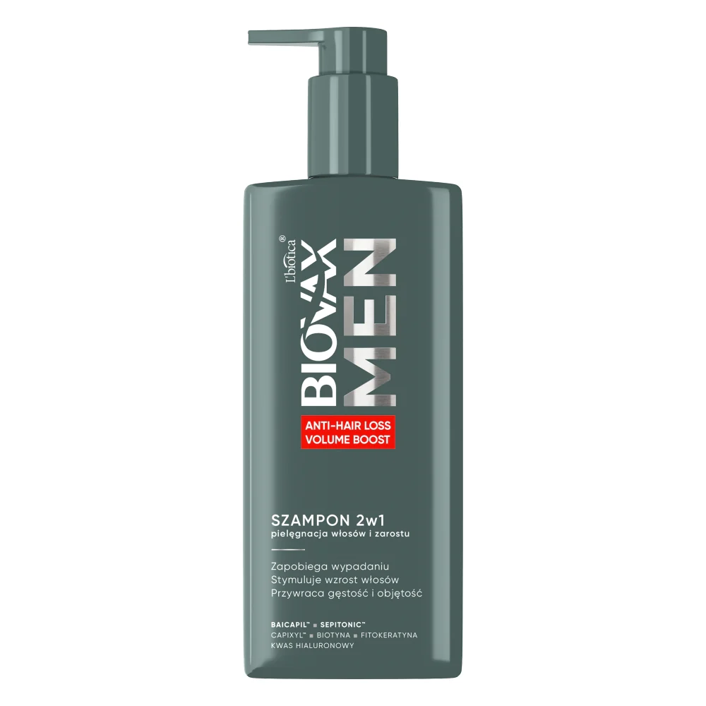 Men Anti-Hair Loss Volume Boost szampon 2w1 pielęgnacja włosów i zarostu 200ml