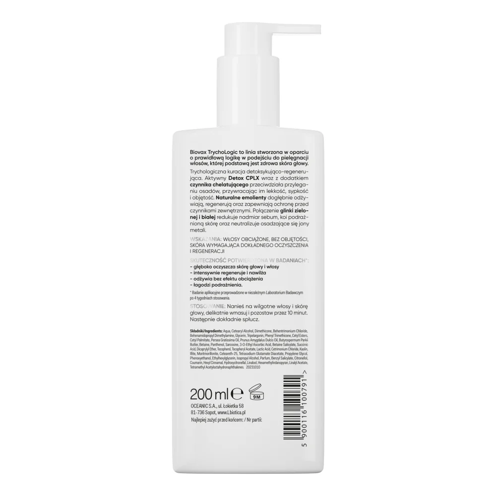 Trychologic Advanced Detox maska do włosów i skóry głowy 200ml - Image 3