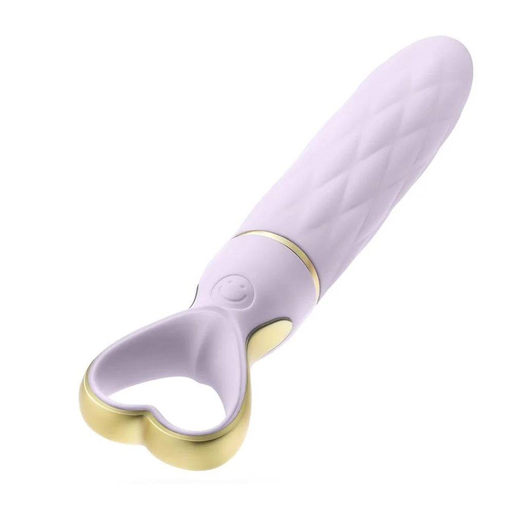 Delice Heartthrob Silicone Bullet Vibrator wibrator z rączką w kształcie serca Lavender Love - Image 3