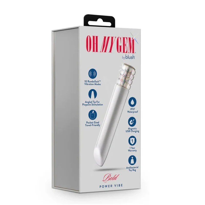 Oh My Gem Bold Power Vibe wodoodporny wibrator z 10 trybami wibracji Diamond - Image 3